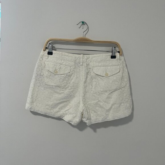 Ralph Lauren Sport White Eyelet Cutout Shorts Size 6 - Picture 6 of 6